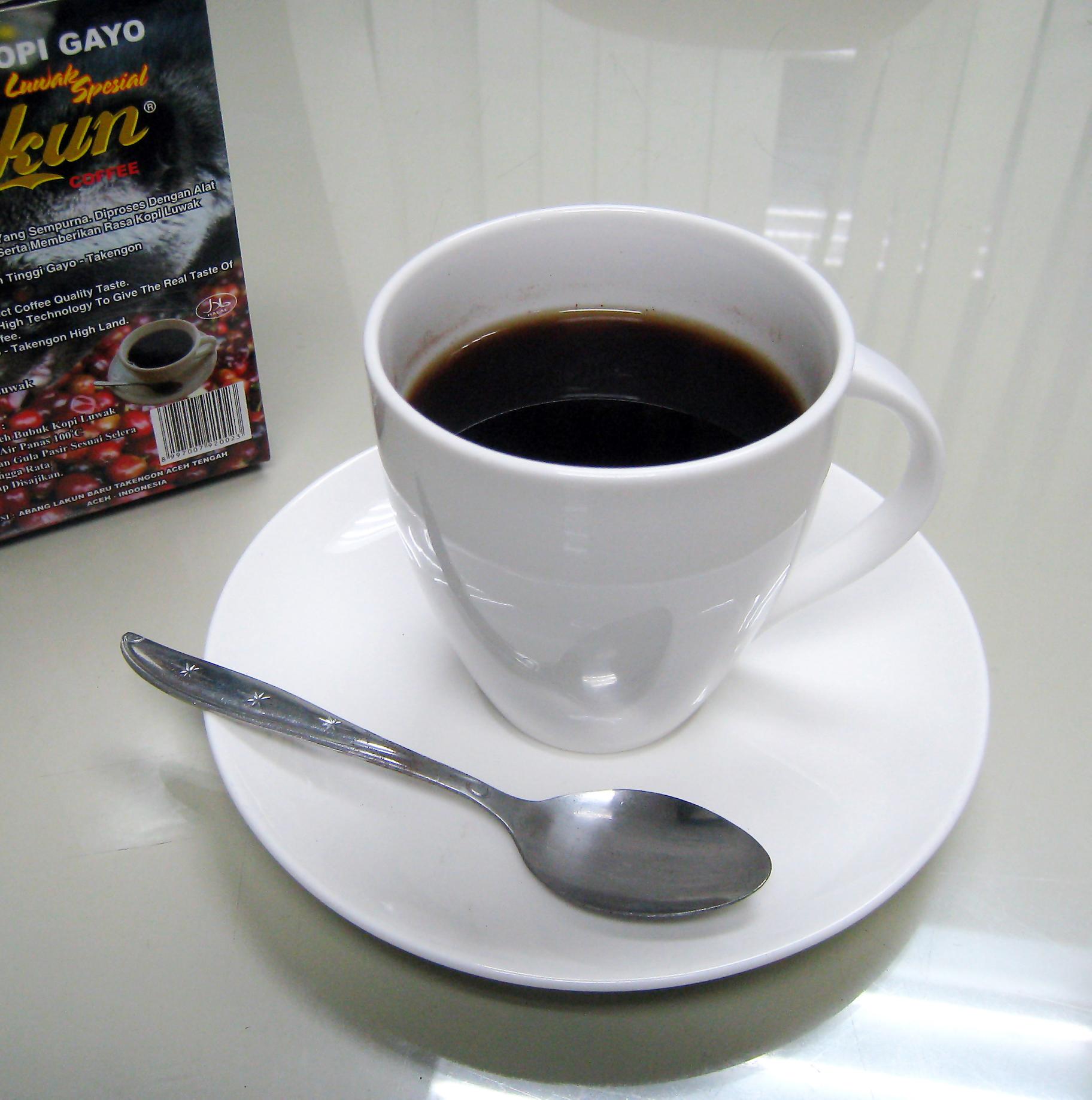 Authentic Kopi Luwak from Indonesia — traditional Indonesian drink with step-by-step cooking instructions