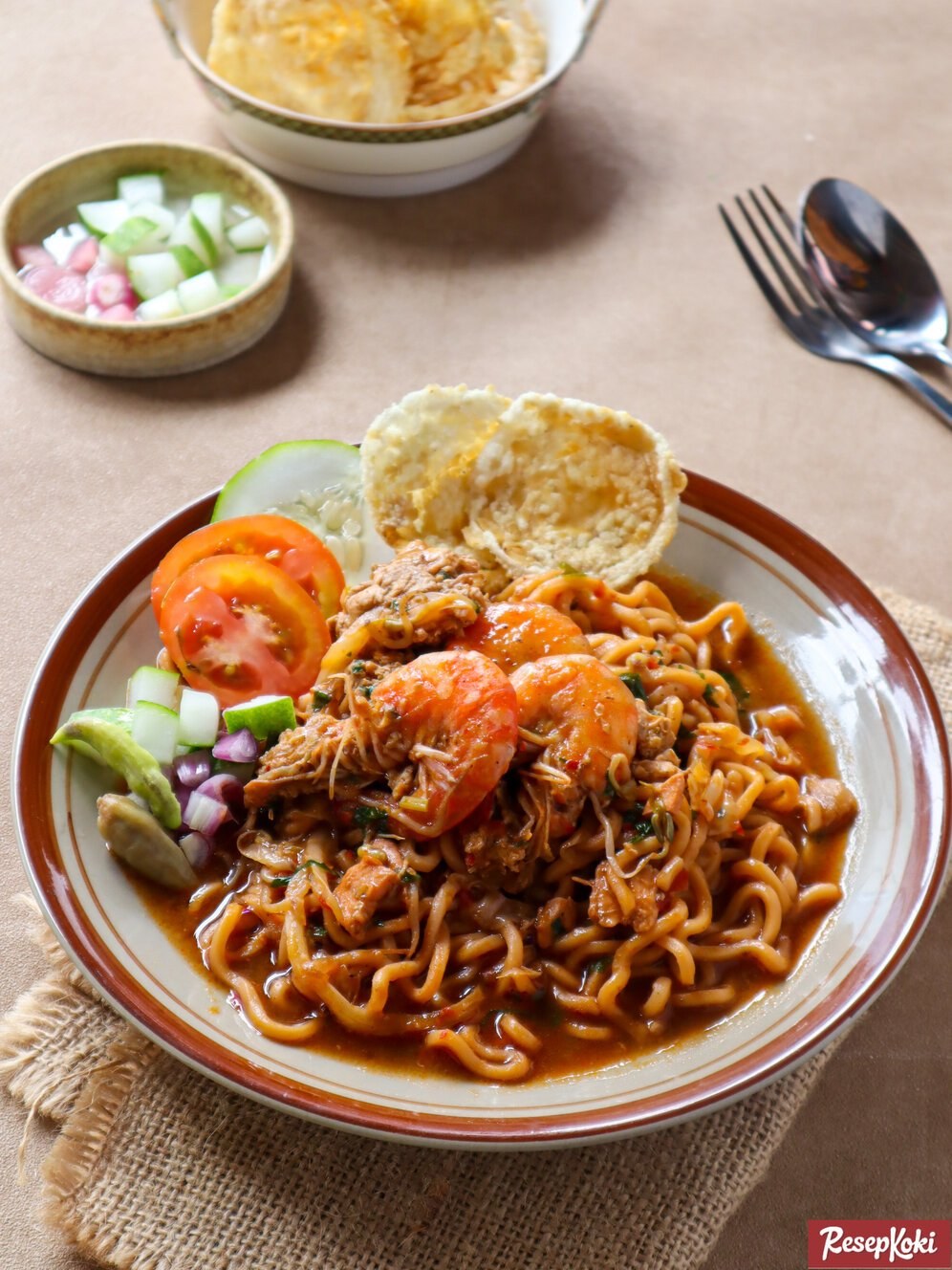 Authentic Mie Aceh from Indonesia — traditional Indonesian main dish