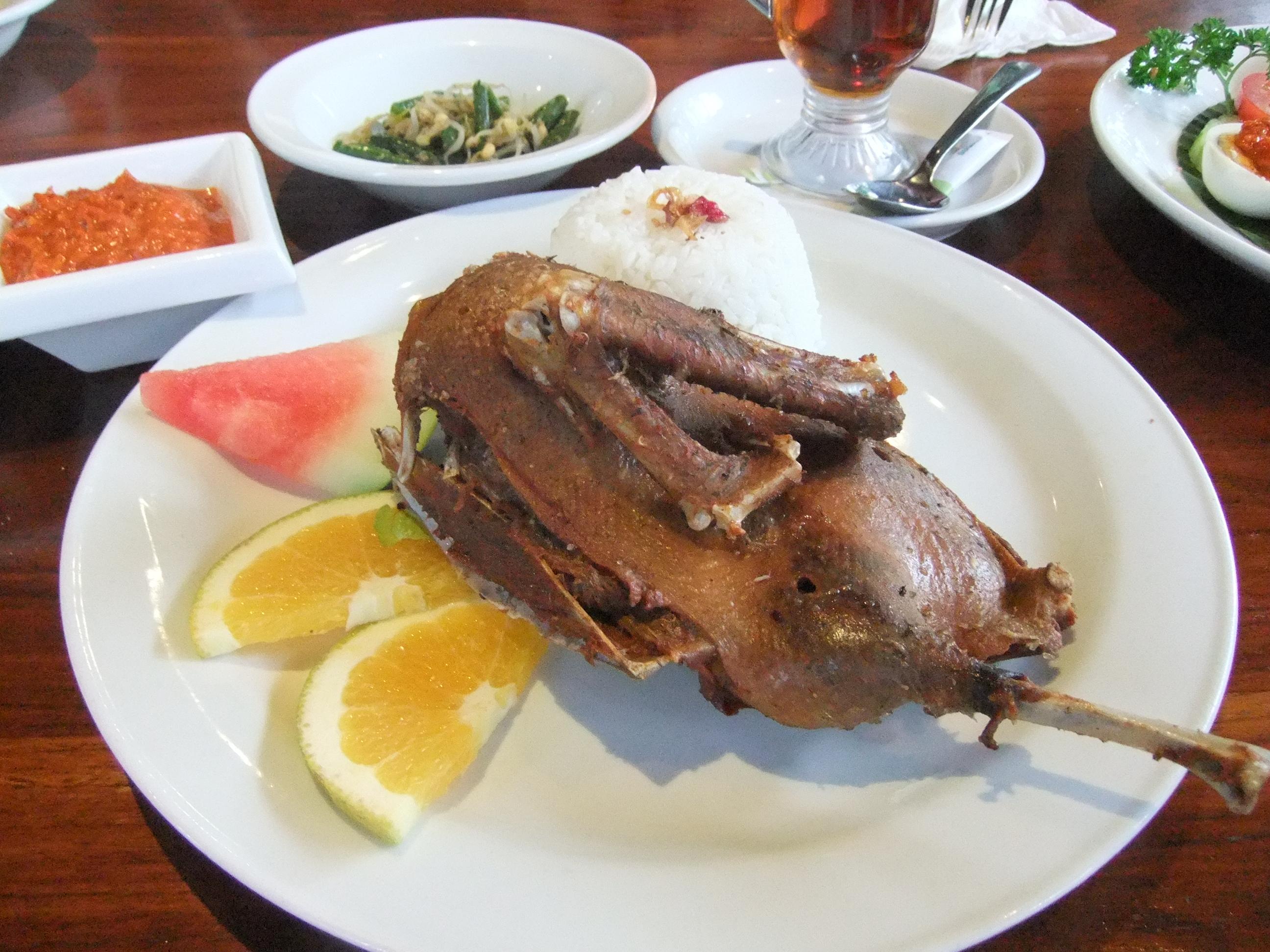 Authentic Dirty Duck Rice from Indonesia — traditional Indonesian main dish with step-by-step cooking instructions