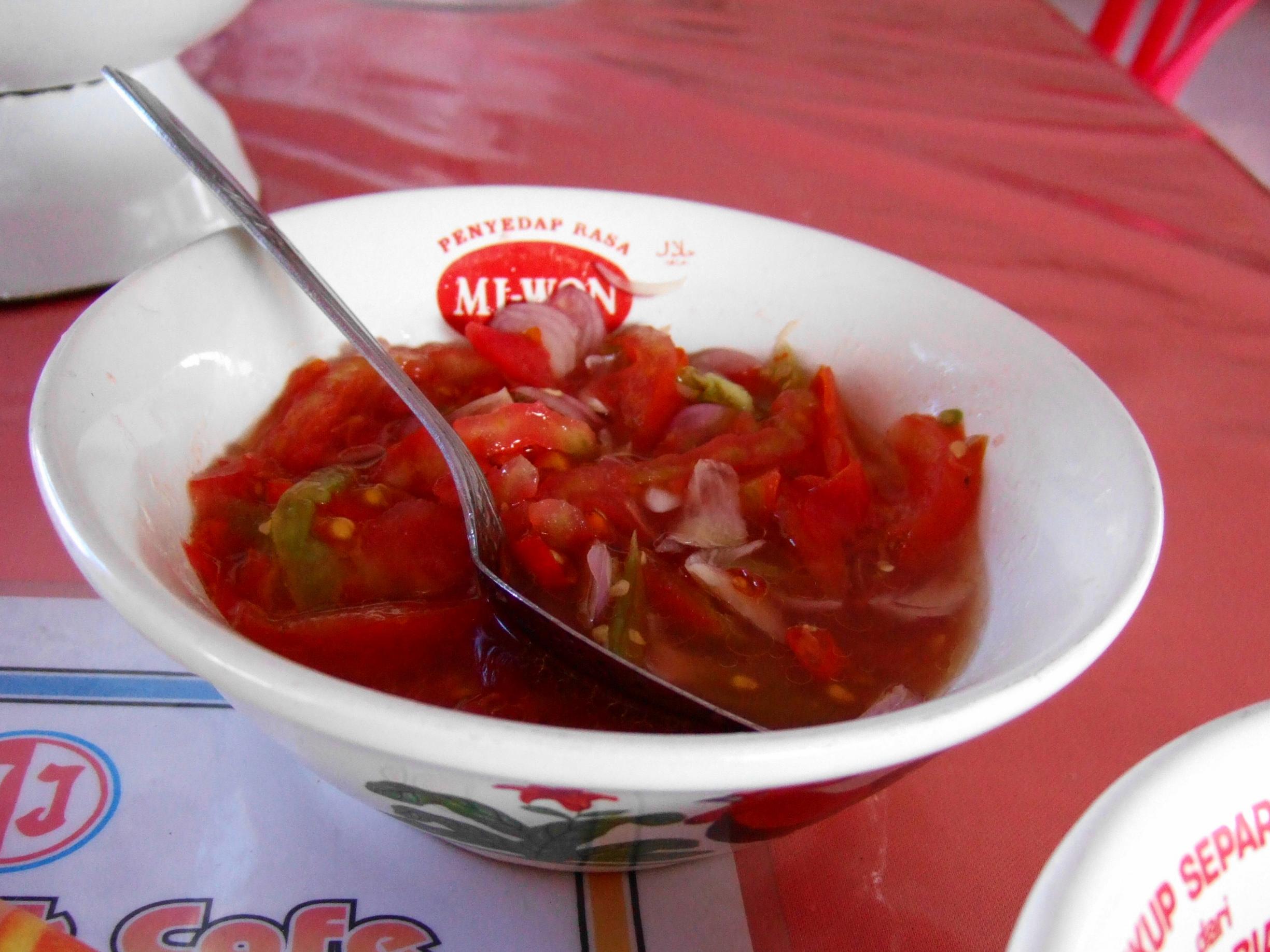 Authentic Nasi Dabu Dabu: Rice with Fresh Sambal from Manado