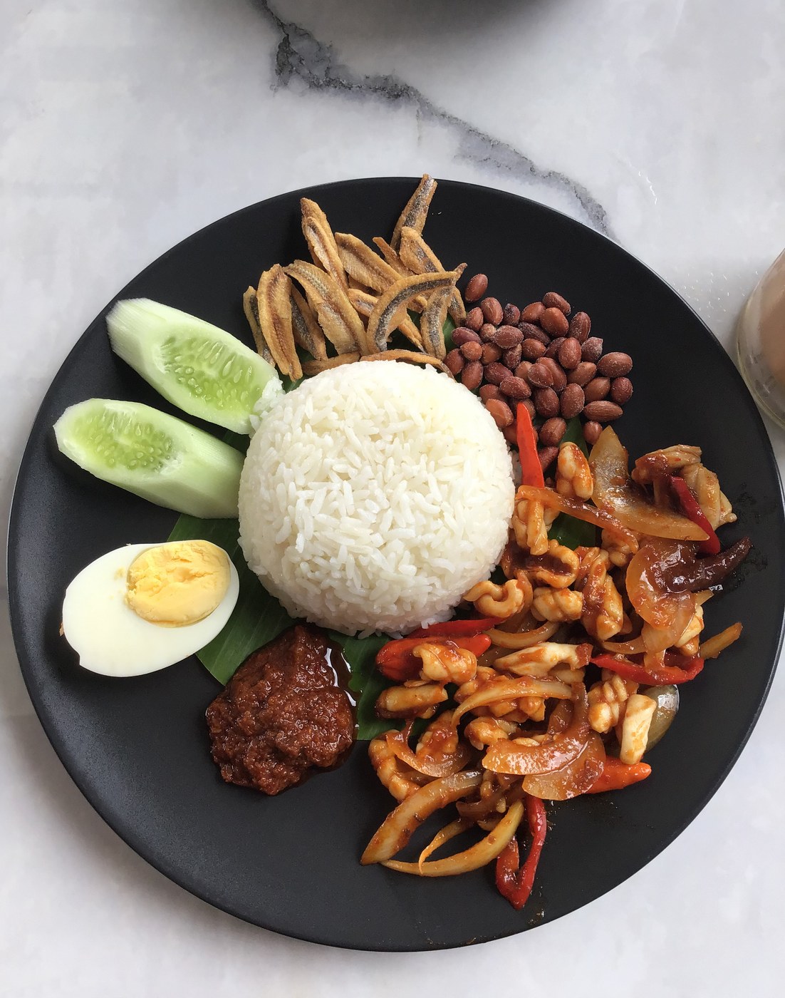 Authentic Nasi Lemak from Indonesia — traditional Indonesian main dish with step-by-step cooking instructions