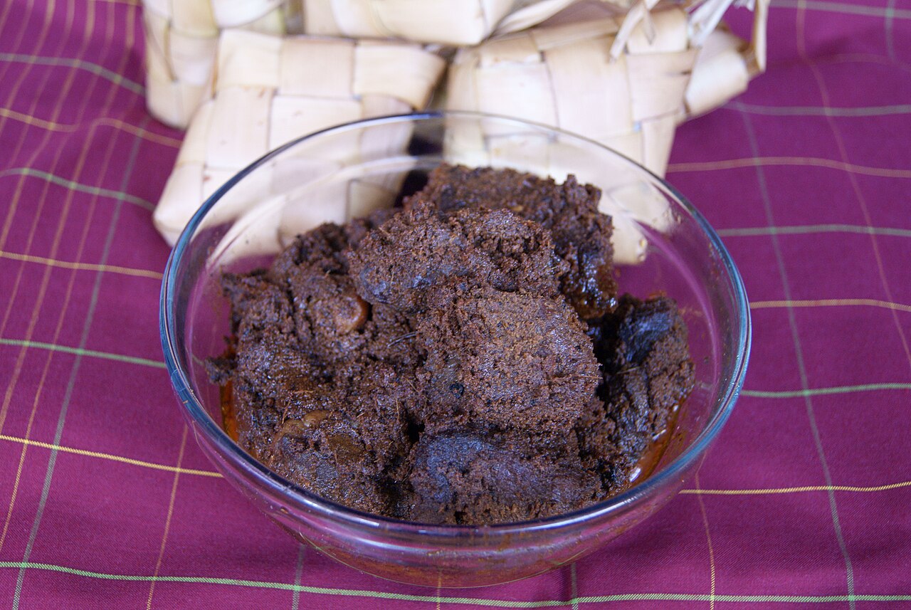 Authentic Rendang from Minangkabau, West Sumatra — traditional Indonesian main dish