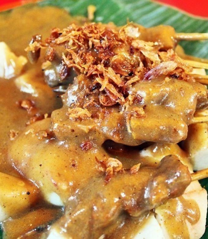 Authentic Padang Satay with Thick Sauce from Padang, West Sumatra