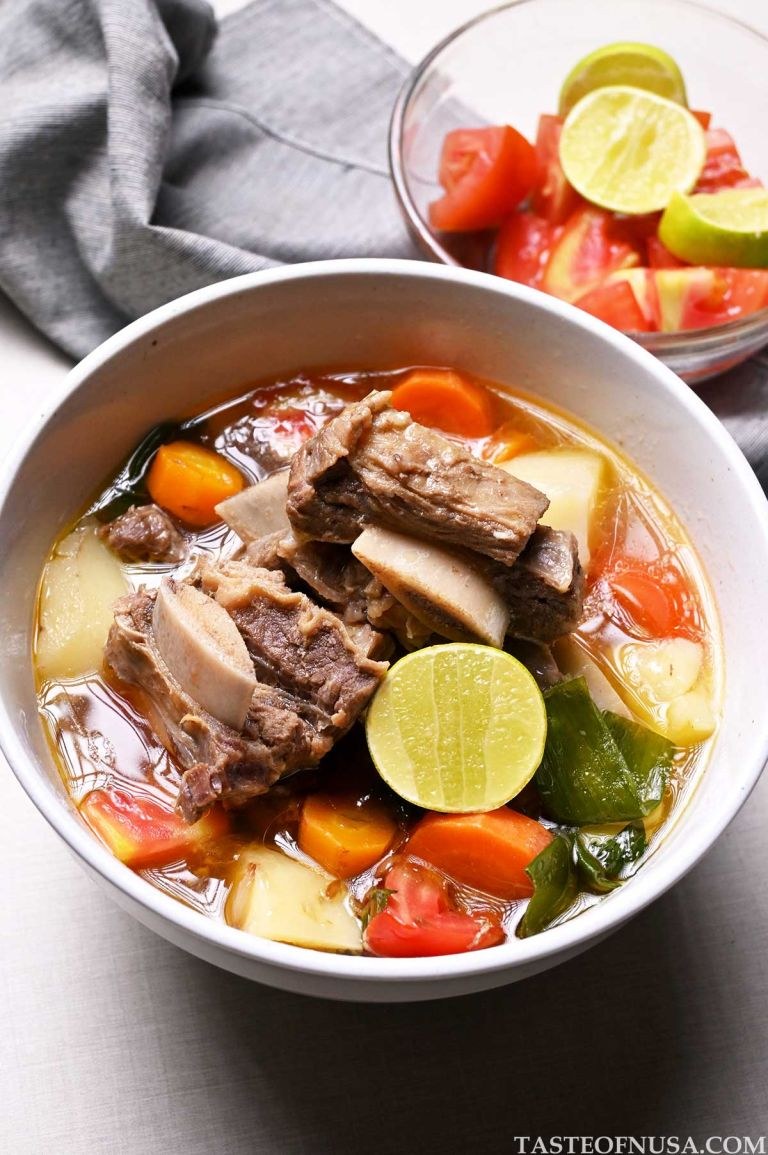 Authentic Sop Iga: Beef Rib Soup from Java