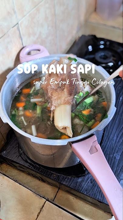 Authentic Sop Kaki Sapi Kolagen: Collagen-Rich Beef Trotter Soup from Java
