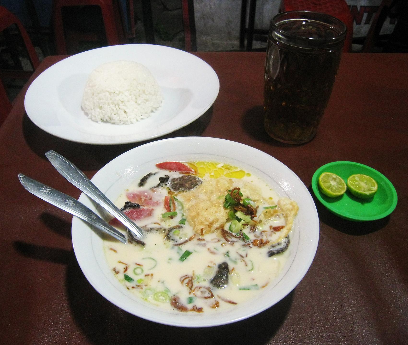 Authentic Soto Betawi from Indonesia — traditional Indonesian soup